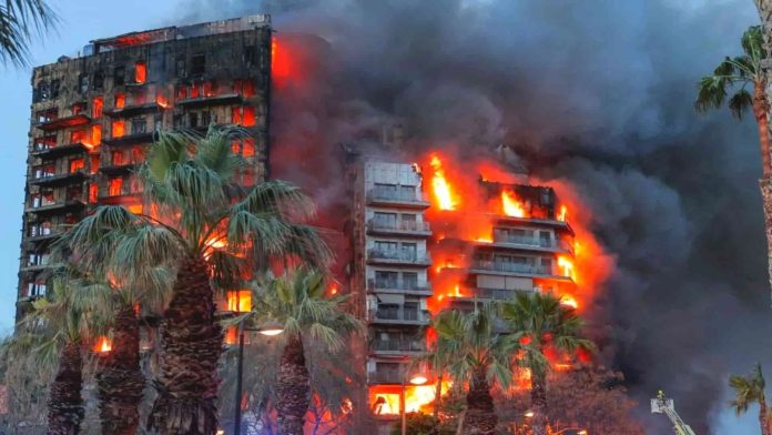 Incendio en valencia